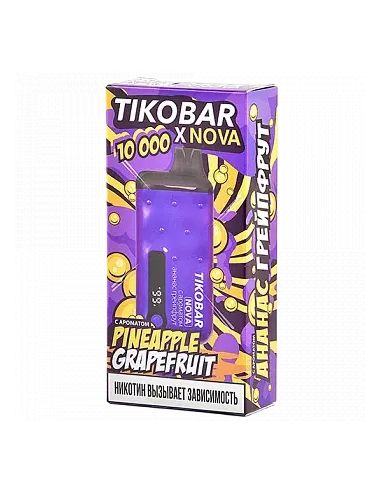Tikobar Nova X  10.000 затяжек - Ананас  Грейпфрут  2% (1 шт.)
