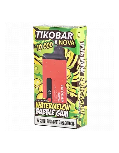 Tikobar Nova X  10.000 затяжек - Арбузная жвачка  2% (1 шт.)