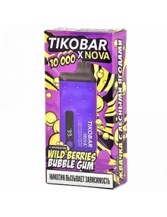 Tikobar Nova X  10.000 затяжек - Жвачка с лесными ягодами  2% (1 шт.)