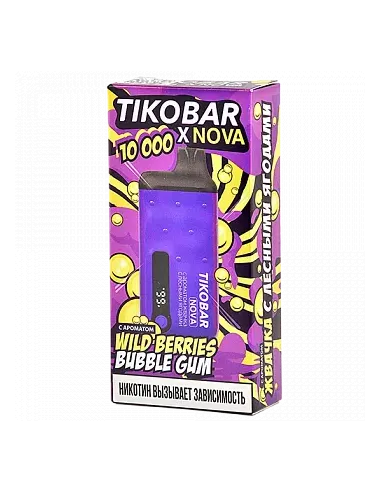 Tikobar Nova X  10.000 затяжек - Жвачка с лесными ягодами  2% (1 шт.)