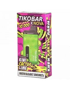Tikobar Nova X  10.000 затяжек - Киви  Кактус  Лайм  2% (1 шт.)