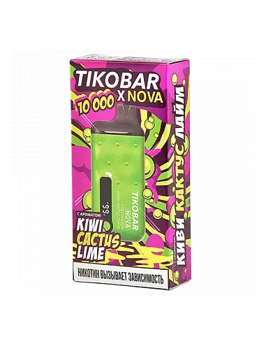 Tikobar Nova X  10.000 затяжек - Киви  Кактус  Лайм  2% (1 шт.)
