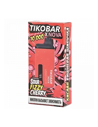 Tikobar Nova X  10.000 затяжек - Кислая вишнёвая шипучка  2% (1 шт.)