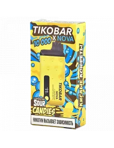Tikobar Nova X  10.000 затяжек - Кислые конфеты  2% (1 шт.)