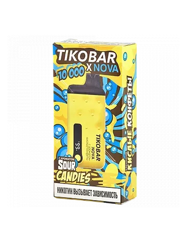 Tikobar Nova X  10.000 затяжек - Кислые конфеты  2% (1 шт.)