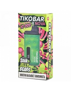 Tikobar Nova X  10.000 затяжек - Кислые мармеладки  2% (1 шт.)
