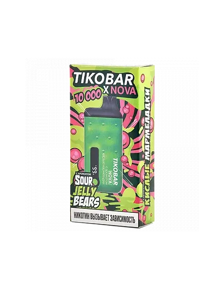 Tikobar Nova X  10.000 затяжек - Кислые мармеладки  2% (1 шт.)