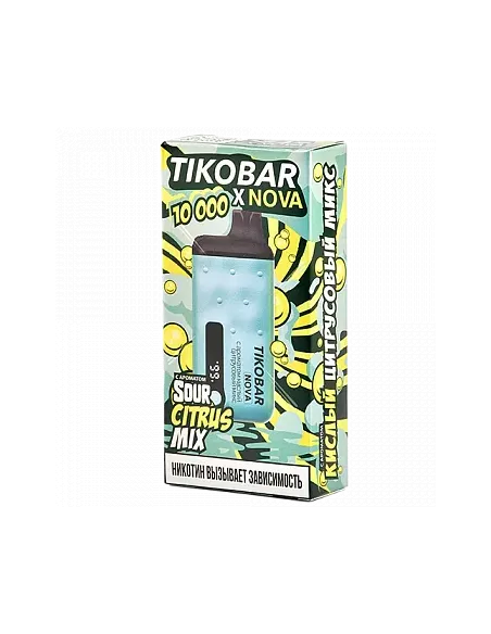 Tikobar Nova X  10.000 затяжек - Кислый цитрусовый микс  2% (1 шт.)