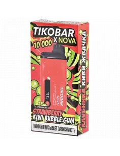 Tikobar Nova X  10.000 затяжек - Клубника  Киви  Жвачка  2% (1 шт.)
