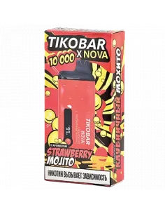 Tikobar Nova X  10.000 затяжек - Клубничный Мохито  2% (1 шт.)