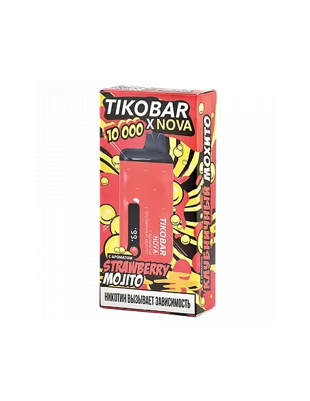 Tikobar Nova X  10.000 затяжек - Клубничный Мохито  2% (1 шт.)