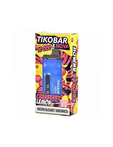 Tikobar Nova X  10.000 затяжек - Клюква  Лимон  2% (1 шт.)
