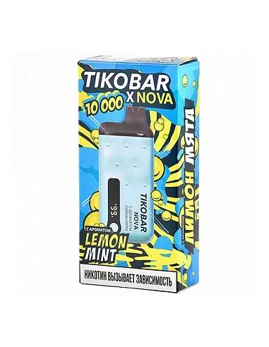 Tikobar Nova X  10.000 затяжек - Лимон  Мята  2% (1 шт.)