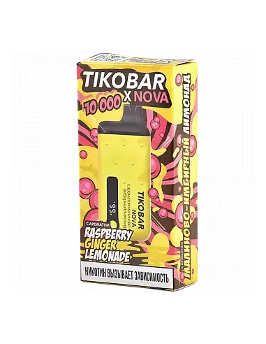 Tikobar Nova X  10.000 затяжек - Малиновоимбирный лимонад  2% (1 шт.)