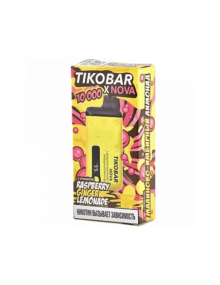 Tikobar Nova X  10.000 затяжек - Малиновоимбирный лимонад  2% (1 шт.)
