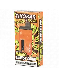 Tikobar Nova X  10.000 затяжек - Манго  Энергетик  2% (1 шт.)