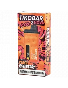 Tikobar Nova X  10.000 затяжек - Персик  Малина  2% (1 шт.)