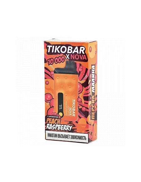 Tikobar Nova X  10.000 затяжек - Персик  Малина  2% (1 шт.)