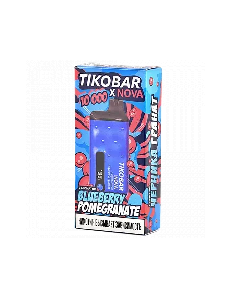 Tikobar Nova X  10.000 затяжек - Черника  Гранат  2% (1 шт.)