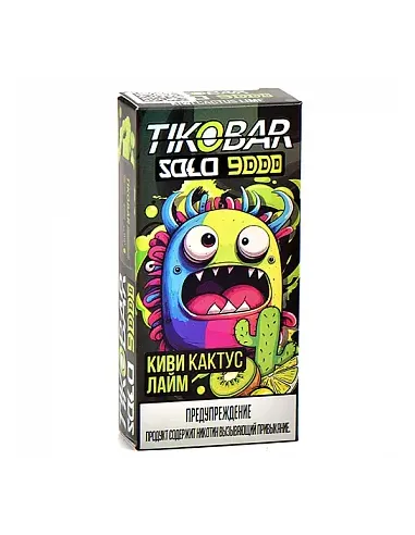 Tikobar Solo  9.000 затяжек - Киви  Кактус  Лайм  2% (1 шт.)