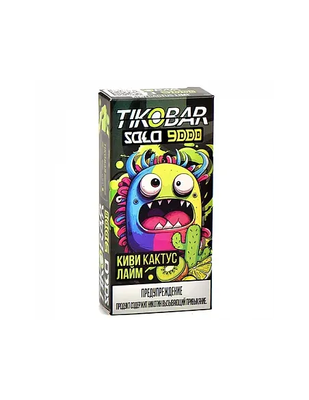 Tikobar Solo  9.000 затяжек - Киви  Кактус  Лайм  2% (1 шт.)