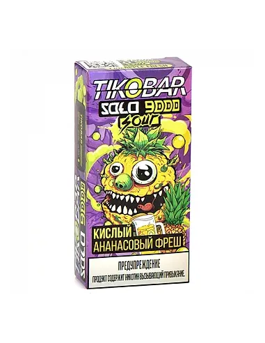 Tikobar Solo  9.000 затяжек - Кислый ананасовый фреш  2% (1 шт.)