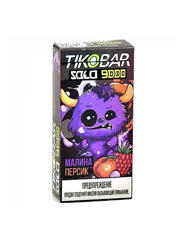 Tikobar Solo  9.000 затяжек - Малина  Персик  2% (1 шт.)