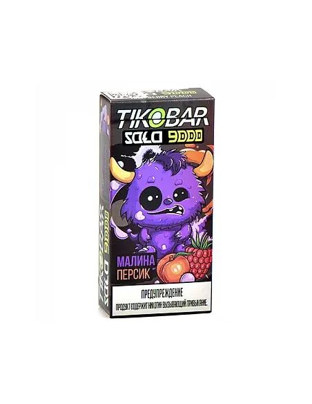 Tikobar Solo  9.000 затяжек - Малина  Персик  2% (1 шт.)