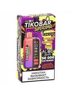 Tikobar Supercombo  50.000 затяжек - Алоэ  Виноград (1 шт.)