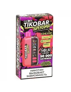 Tikobar Supercombo  50.000 затяжек - Кислая вишня (1 шт.)