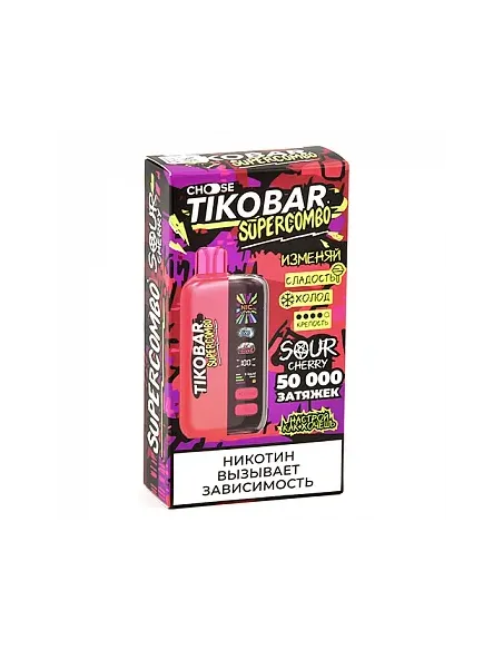 Tikobar Supercombo  50.000 затяжек - Кислая вишня (1 шт.)