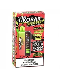 Tikobar Supercombo  50.000 затяжек - Клубничный мохито (1 шт.)