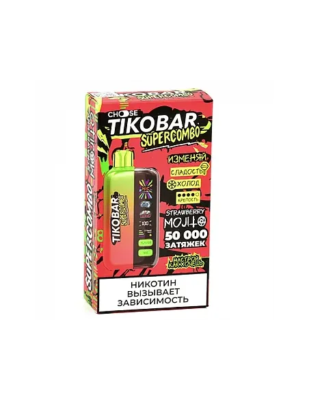 Tikobar Supercombo  50.000 затяжек - Клубничный мохито (1 шт.)