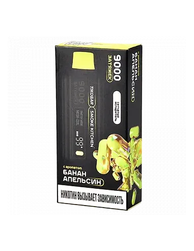 Tikobar x Smoke Kitchen Solo  9.000 затяжек - Банан  Апельсин  2% (1 шт.)