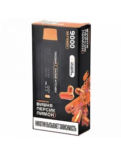 Tikobar x Smoke Kitchen Solo  9.000 затяжек - Вишня  Персик  Лимон  2% (1 шт.)