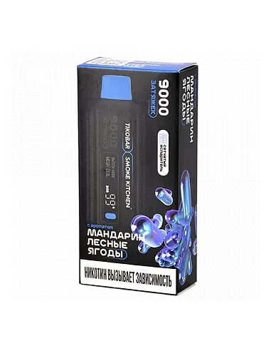 Tikobar x Smoke Kitchen Solo  9.000 затяжек - Мандарин  Лесные ягоды  2% (1 шт.)