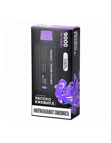 Tikobar x Smoke Kitchen Solo  9.000 затяжек - Яблоко  Ежевика  2% (1 шт.)