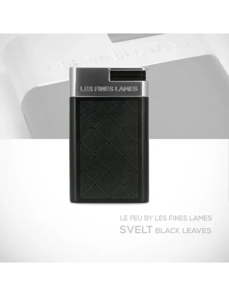 Зажигалка для сигар LE FEU Svelt - Black Leaves