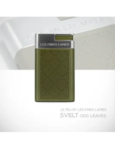 Зажигалка для сигар LE FEU Svelt - OD Green Leaves