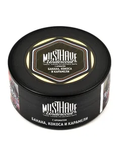 Табак для кальяна Must Have - Paradise - С ароматом банана, кокоса и карамели (Банка 125 гр)