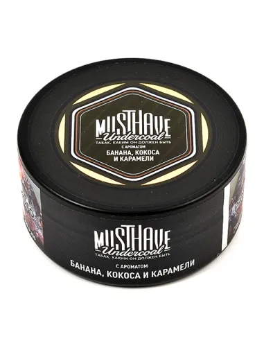 Табак для кальяна Must Have - Paradise - С ароматом банана, кокоса и карамели (Банка 125 гр)