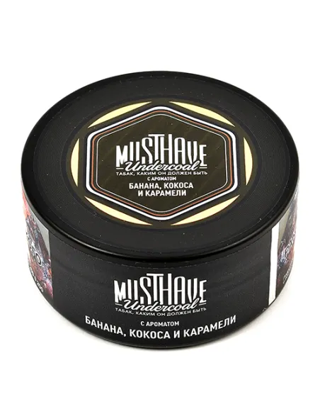 Табак для кальяна Must Have - Paradise - С ароматом банана, кокоса и карамели (Банка 125 гр)