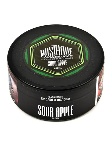 Табак для кальяна Must Have - Sour Apple - С ароматом кислого яблока (Банка 125 гр)
