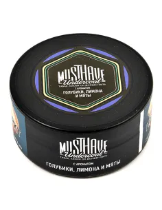 Табак для кальяна Must Have - С ароматом голубики, лимона и мяты (Банка 125 гр)