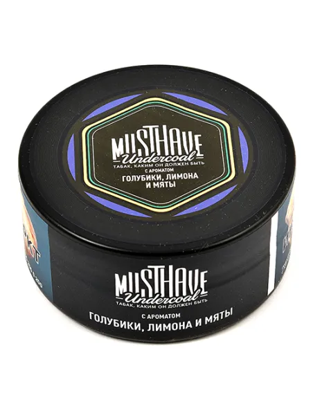 Табак для кальяна Must Have - С ароматом голубики, лимона и мяты (Банка 125 гр)