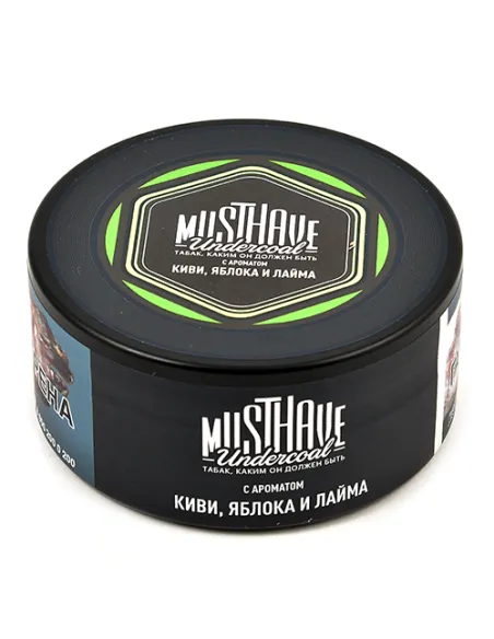 Табак для кальяна Must Have - С ароматом киви, яблока и лайма (Банка 125 гр)