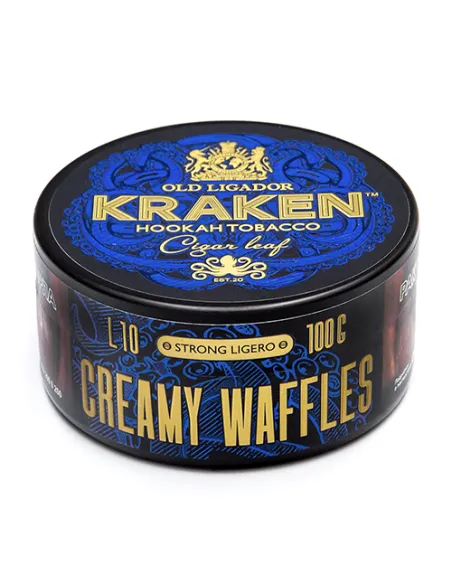 Табак для кальяна Kraken   Medium Seco  Cream Waffles (Сливочные вафли)  - 100 г.