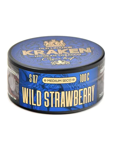 Табак для кальяна Kraken   Medium Seco  Wild Strawberry (Земляника)  - 100 г.