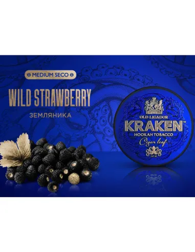 Табак для кальяна Kraken  Medium Seco  S07 Wild Strawberry (Земляника)  - 30 г.
