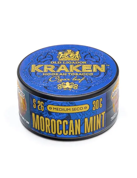 Табак для кальяна Kraken  Medium Seco  S26 Morrocan Mint (Марроканская мята)  - 30 г.